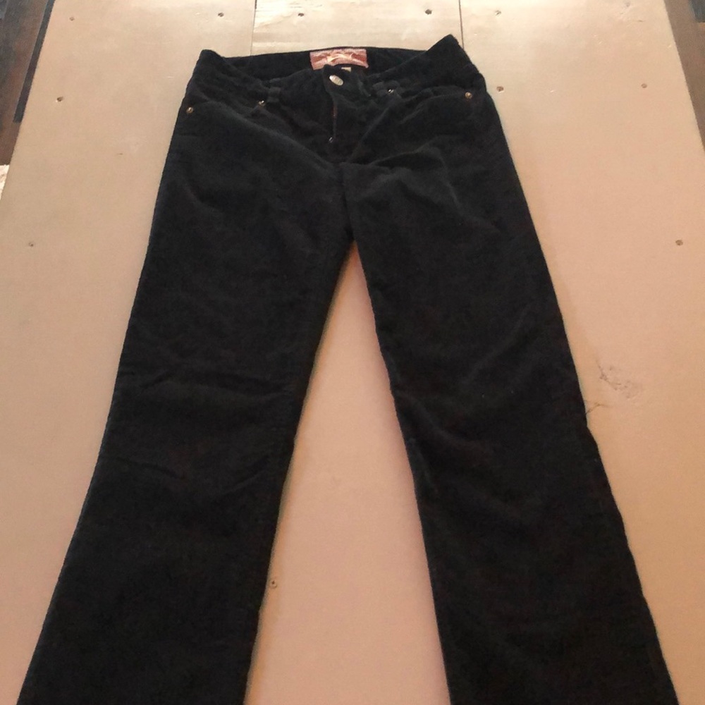 J Crew Black Bootcut Corduroy Pants, Size 27R
